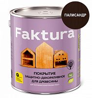 Покрытие FAKTURA защитно-декоративное для древесины палисандр, банка 0,7 л